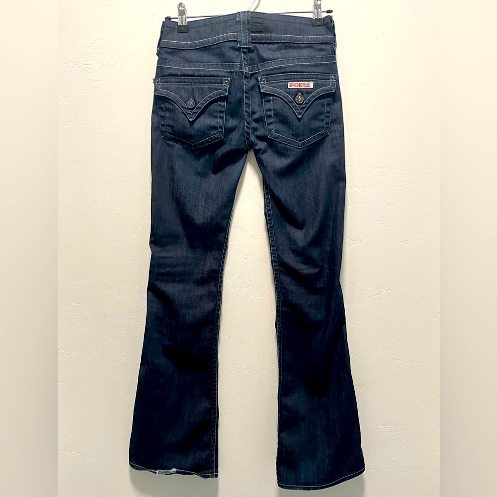 Hudson dark wash bootcut jeans, size 24